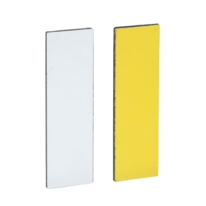 Picture of Blank legend, Harmony XB4, Harmony XB5, white yellow, 8x27mm, for holder 30x40mm, unmarked