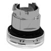 Picture of Head for pilot light, Harmony XB4, white, 22mm, with grooved lens, universal LED