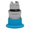 Picture of Head for non illuminated push button, Harmony XB4, blue mushroom 40mm, 22mm, latching, push-pull to release, unmarked