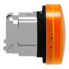 Picture of Harmony XB4, Head for Pilot light, metal, orange, 22mm, universal LED, plain lens