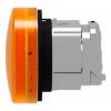 Picture of Harmony XB4, Head for Pilot light, metal, orange, 22mm, universal LED, plain lens