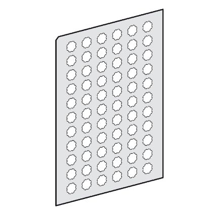 Picture of Harmony XB5, Harmony XB4, sheet of 66 self adhesive unmarked legends