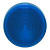 Picture of Head for pilot light, Harmony XB4, blue, 22mm, with grooved lens, universal LED