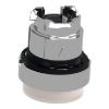 Picture of Harmony XB4, Head for illuminated push button, metal, white projecting, 22mm, universal LED, spring return, plain lens
