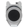 Picture of Push button flush mounted, Harmony XB4, metal, black, 30mm, spring return, unmarked, 1NO
