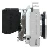 Picture of Push button flush mounted, Harmony XB4, metal, black, 30mm, spring return, unmarked, 1NO