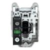 Picture of Push button flush mounted, Harmony XB4, metal, green, 30mm, spring return, unmarked, 1NO