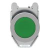 Picture of Push button flush mounted, Harmony XB4, metal, green, 30mm, spring return, unmarked, 1NO