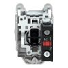 Picture of Push button flush mounted, Harmony XB4, metal, red, 30mm, spring return, unmarked, 1NC