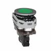Picture of Pilot light, Harmony XB4,metal, green flush mounted, 30mm, universal LED, plain lens, 24V AC DC