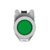 Picture of Pilot light, Harmony XB4,metal, green flush mounted, 30mm, universal LED, plain lens, 24V AC DC