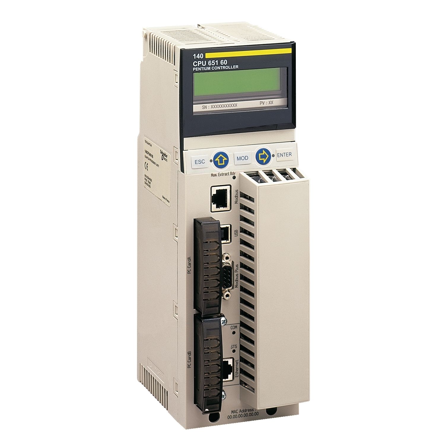 Picture of Unity processor Modicon Quantum - 3072 kB - 266 MHz