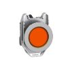 Picture of Pilot light, Harmony XB4,metal, orange flush mounted, 30mm, universal LED, plain lens, 110...120V AC