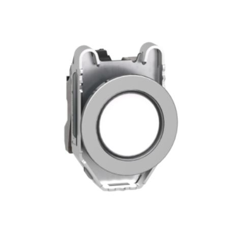 Picture of Pilot light, Harmony XB4,metal, white flush mounted, 30mm, universal LED, plain lens, 230...240V AC