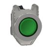 Picture of Pilot light, Harmony XB4,metal, green flush mounted, 30mm, universal LED, plain lens, 230...240V AC