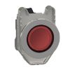 Picture of Pilot light, Harmony XB4,metal, red flush mounted, 30mm, universal LED, plain lens, 230...240V AC