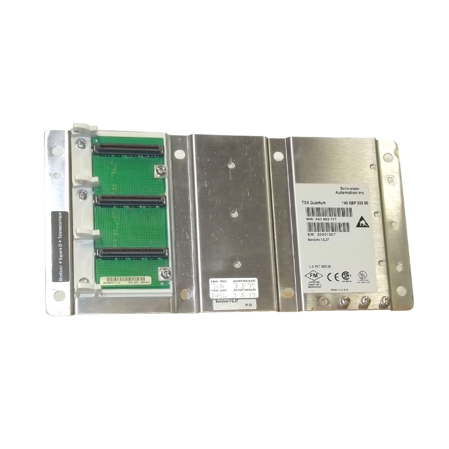 Picture of Modicon Quantum - racks backplanes - 2 slots