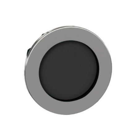 Picture of Head for non illuminated push button, Harmony XB4, flush mounted black pushbutton recessed