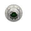 Picture of Flush mounted push button head, Harmony XB4, metal, green, 30mm, spring return, unmarked