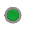 Picture of Flush mounted push button head, Harmony XB4, metal, green, 30mm, spring return, unmarked