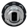 Picture of Flush mounted push button head, Harmony XB4, metal, black, 30mm, spring return, marked DOWN ARROW