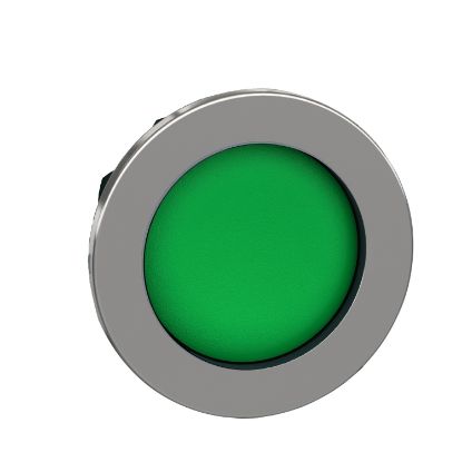 Picture of Head for non illuminated push button, Harmony XB4, flush mounted green pushbutton recessed