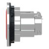 Picture of Flush mounted push button head, Harmony XB4, metal, red, 30mm, spring return, unmarked