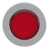 Picture of Head for illuminated push button, Harmony XB4, metal, red flush mounted, 30mm, universal LED, for legend of insertion