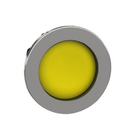 Picture of Head for non illuminated push button, Harmony XB4, flush mounted yellow pushbutton recessed