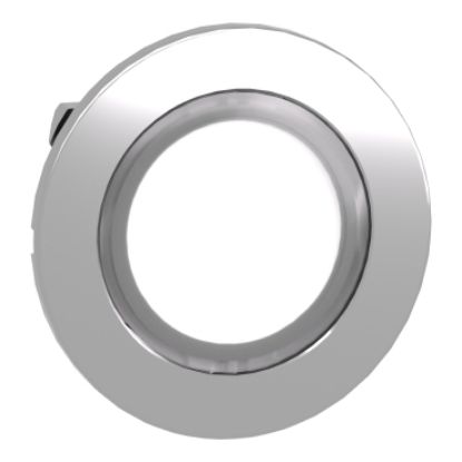 Picture of Head for illuminated push button, Harmony XB4, metal, white flush mounted, 30mm, universal LED, unmarked