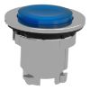 Picture of Head for illuminated push button, Harmony XB4, metal, blue projecting, 30mm, universal LED, push-push, unmarked