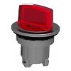 Picture of Head for illuminated selector switch, Harmony XB4, metal, red handle, 30mm, universal LED, 2 positions, stay put