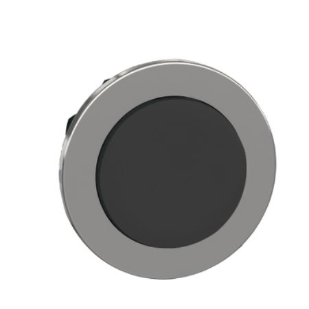 Picture of Head for non illuminated push button, Harmony XB4, flush mounted black projecting pushbutton push