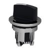 Picture of Flush mounted selector switch head, Harmony XB4, metal, black, 30mm, 2 positions, stay put