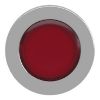 Picture of Head for pilot light, Harmony XB4, flush mounted, red, 30mm, with plain lens, universal LED