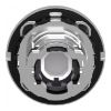 Picture of Head for pilot light, Harmony XB4, metal, blue flush mounted, 30mm, universal LED, plain lens