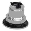Picture of Head for illuminated push button, Harmony XB4, metal, red flush, 30mm, spring return, universal LED, unmarked