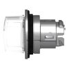 Picture of Head for illuminated selector switch, Harmony XB4, metal, white handle, 30mm, universal LED, 3 positions, to center