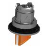 Picture of Head for illuminated selector switch, Harmony XB4, metal, orange handle, 30mm, universal LED, 2 positions