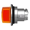 Picture of Head for illuminated selector switch, Harmony XB4, metal, orange handle, 30mm, universal LED, 3 positions, right to center