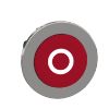 Picture of Flush mounted projecting push button head, Harmony XB4, metal, red, 30mm, spring return, marked O