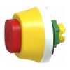 Picture of Antimicrobial Illuminated emergency stop head, Harmony XB5, plastic, red, 22mm, trigger latching turn to release, red LED, 230...240V AC