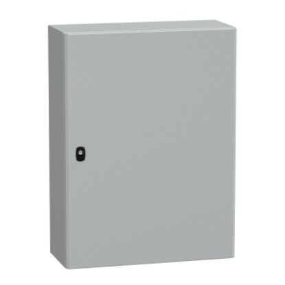 Picture of Spacial, Wall mounted steel enclosure, Spacial S3D, plain door, with mounting plate, 800x600x250mm, IP66, IK10