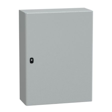 Picture of Spacial, Wall mounted steel enclosure, Spacial S3D, plain door, with mounting plate, 800x600x250mm, IP66, IK10