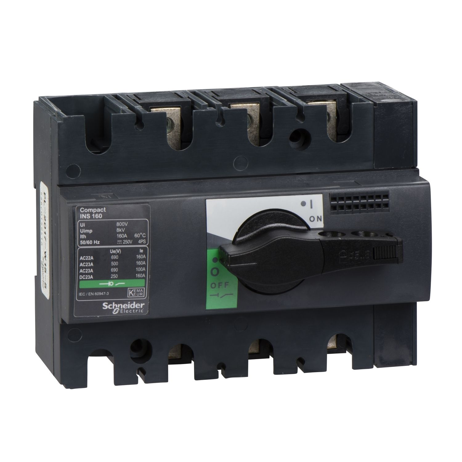Picture of Switch Disconnector, Compact Interpact, INS160, 3 Poles, 160A