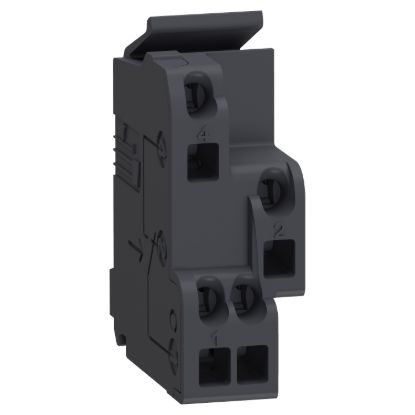 Picture of Standard auxiliary contact, circuit breaker status OF/SD/SDE/SDV, 1 changeover contact type, screwless spring terminals