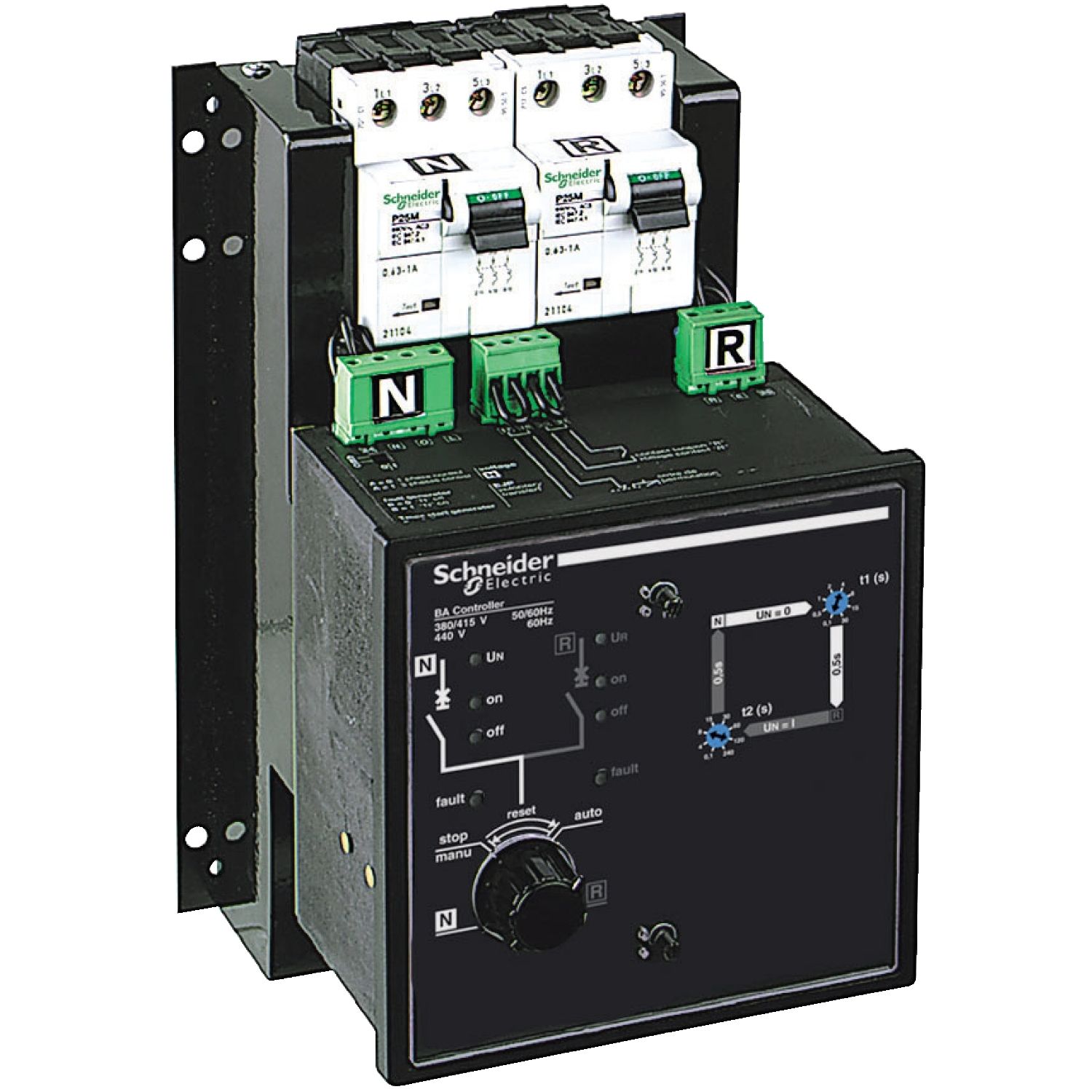 Picture of BA controller, TransferPacT source changeover, remote control system integrated, 220…240VAC at 50/60Hz