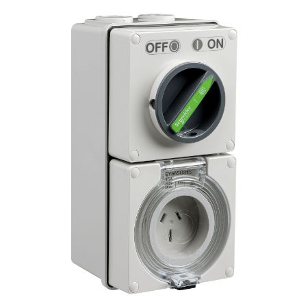 Picture of Easy56, Switched Socket, 3 Pin, 15A, 250V