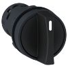 Picture of Monolithic selector switch, Harmony XB7, plastic, black, 22mm, stay put, 3 positions, stay put, 2NO