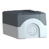 Picture of Harmony XALD XALK, Empty control station, plastic, dark grey lid, light grey base, 3 cut out